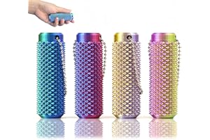 DEIVIKO 4Pcs Little Pain Ouchies Pain Stim Fidget, Portable Stim Tool, Pocket Mini Fidget Toy for Adults, 3D Printed Venting Key Pendant, Spiky Grippie Stim Keychain for Anxiety Relief, Novelty Gifts