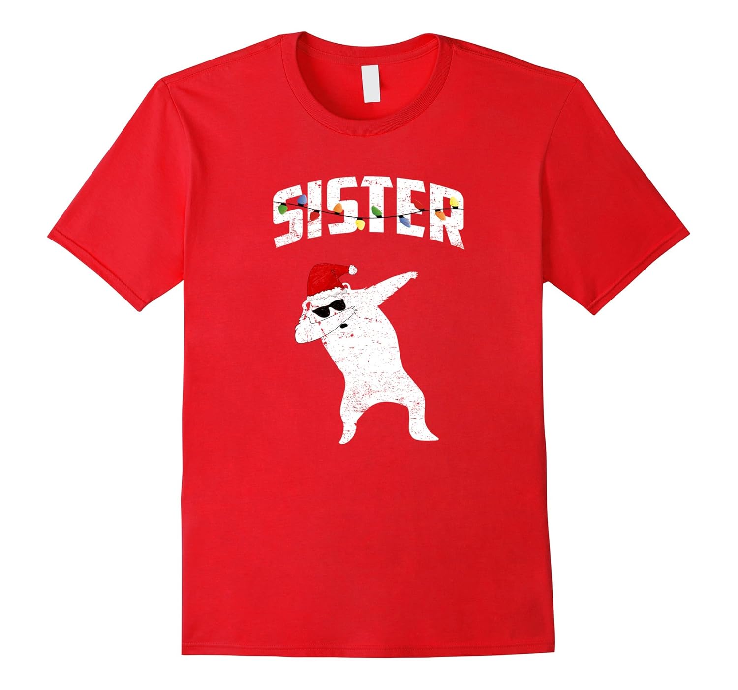 Sister Bear Dabbing Sunglasses Christmas Pajamas Tshirt Dab-ANZ