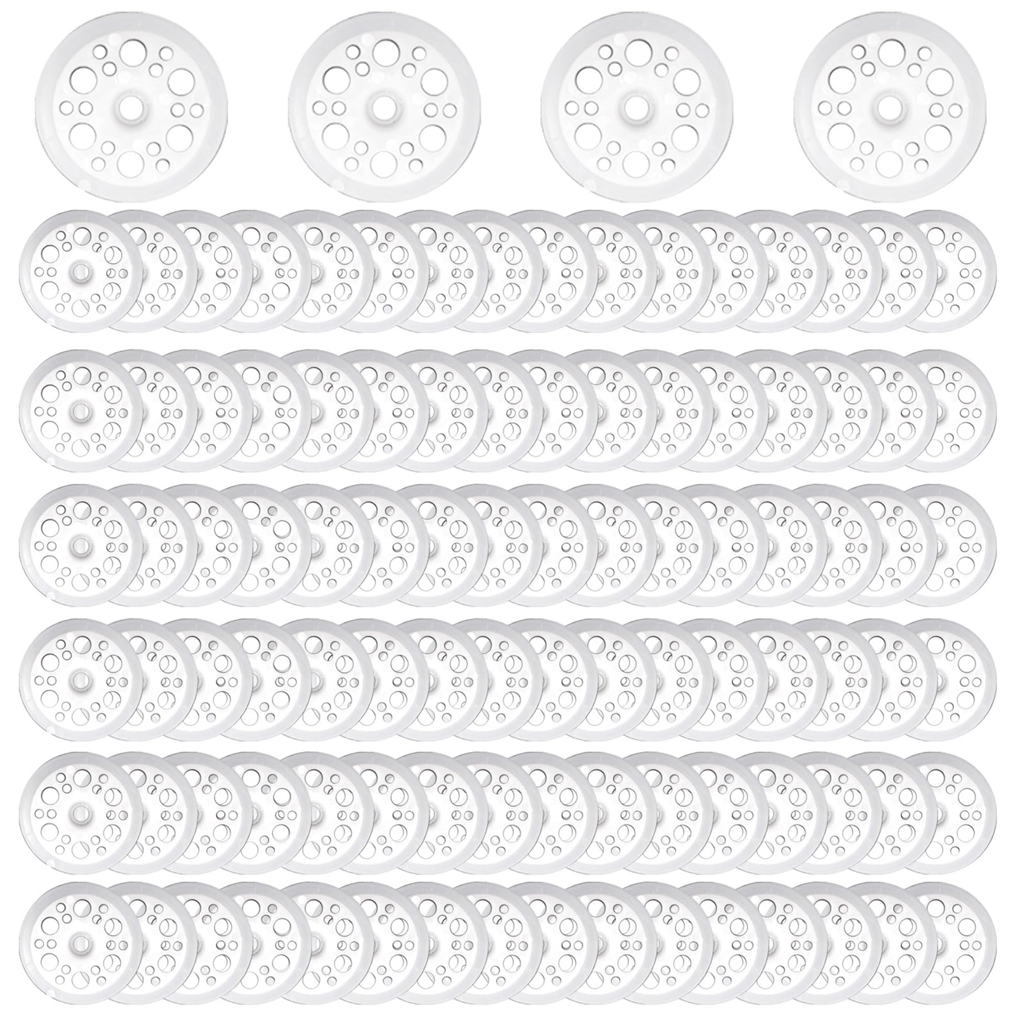 ANBOO Polypropylene Flat Plastic Washers, Pack of 200, 45mm, Round, Ideal for Insulation Boards
