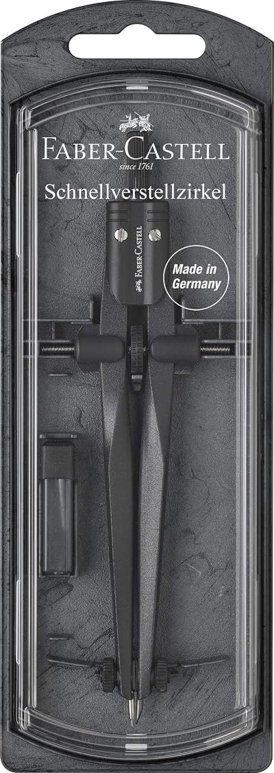 Faber-Castell Stream Quick-Set Compass Black Stone 174530 Ø340 mm