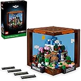 LEGO Minecraft The Crafting Table, Collectible Video Game Building Set with Minecraft Figures, Mobs and Biomes, 15 Year Anniv