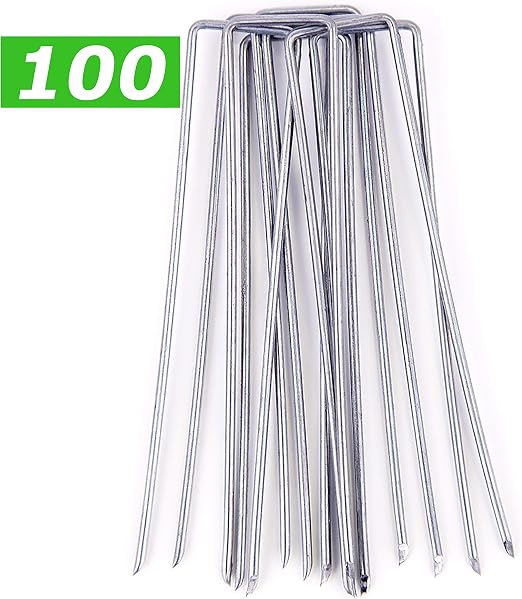 GardenPrime Grapas Metálicas Alambre de Acero 150mm para Sujetar ...