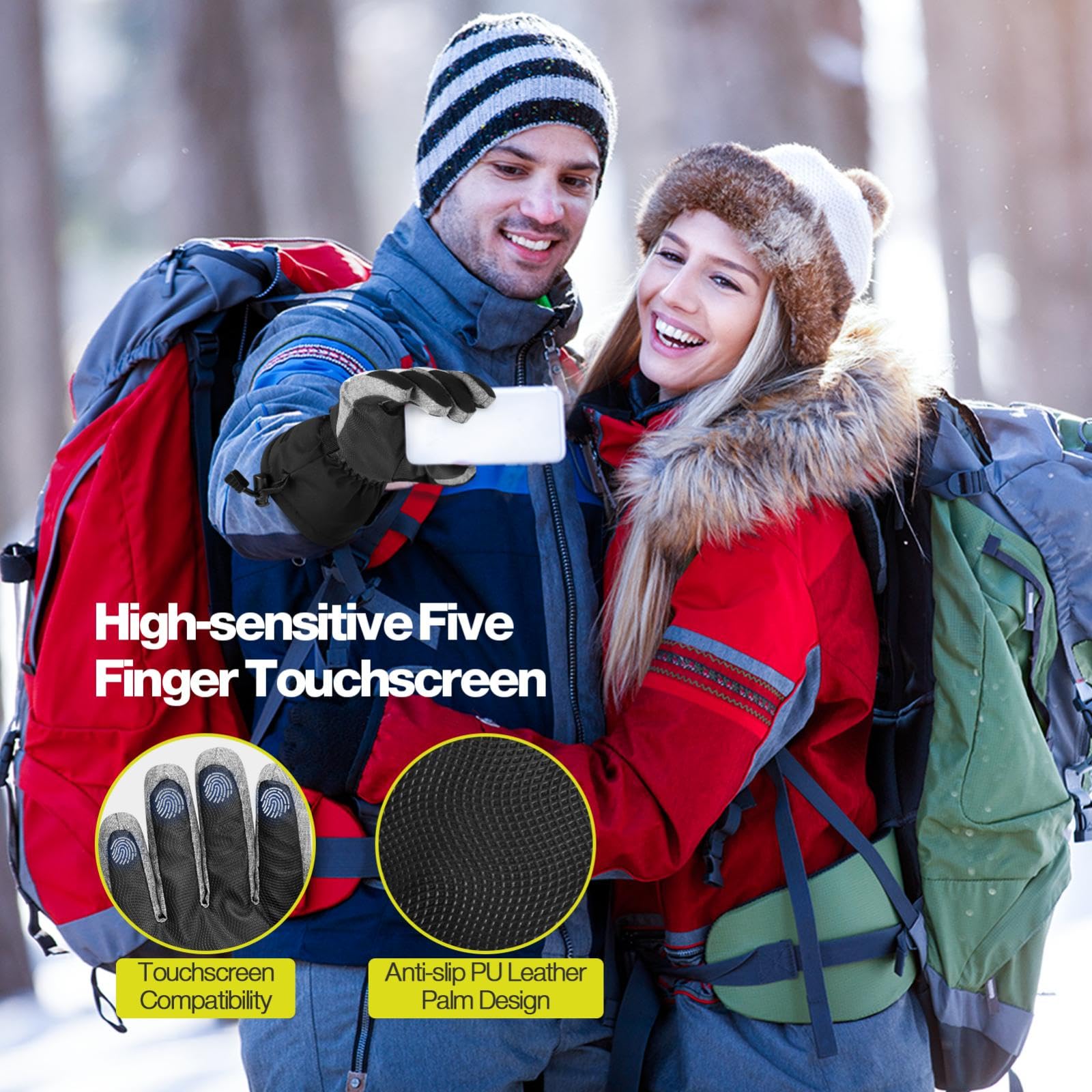 Windproof Snow Gloves
