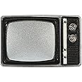 LOGOFUN Doll House TV Model Mini Vintage Television Model Miniature Retro TV Prop for Doll House Living Room Furniture Accessories - Light Brown…