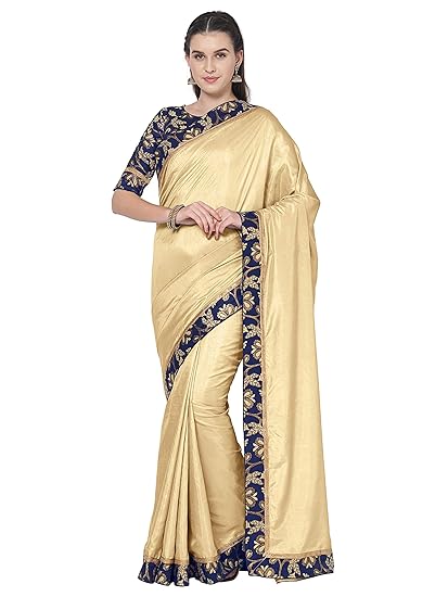 Womens Sana Silk Saree With Blouse