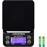 Apexstone Coffee Scale with Timer,Coffee Scale with Timer Small,Pour Over Coffee Scale Timer,Coffee Scales with Timer,Espress