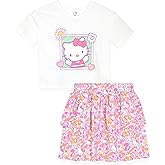 Hello Kitty Girls 2-Piece T-Shirt and Skirt Set