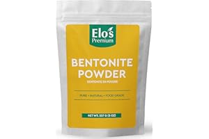 Bentonite Powder Clay (8oz)| Packed in Canada| 100% Pure and All-Natural Food-Grade Agent| Wine Clarifier and Fining Agent| b