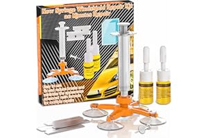 AODA New Windshield Crack Repair Kit, Upgraded Windshield Repair Kit, Automotive Glass Repair Kit Windshield with Syringe Thrusters, Windshield Repair Kit for Chips and Cracks,Star-Shaped Crack