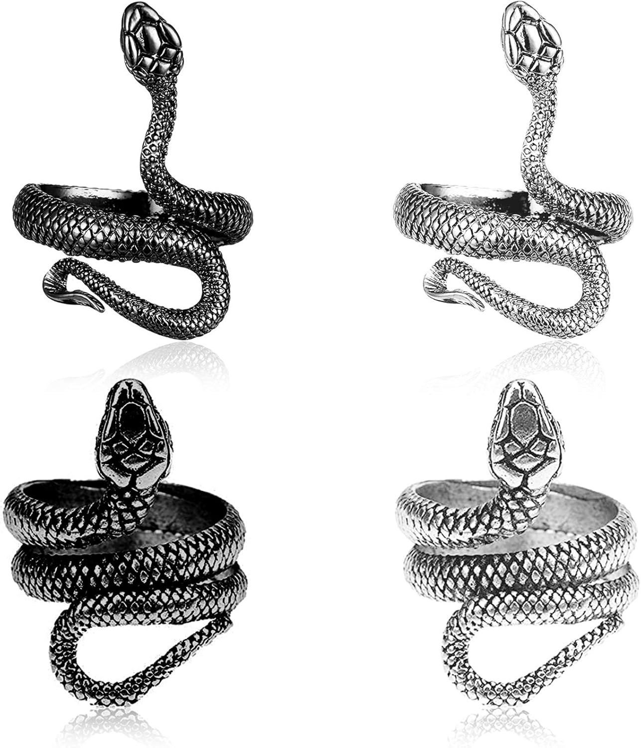Set Di Anelli Da Donna Regolabili Aperti Con Design