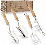 Kingswood Green 4-Piece Garden Tool Set - Ash Handles, Stainless Steel view 2