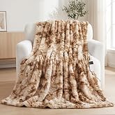 Electric Heated Blanket Twin Size 62"x84", Soft Sherpa Faux Fur Heating Blanket with 10 Adjustable Heat Settings, Fast Heating, 1-8 Hour Timer Auto Shut Off &amp; Overheat Protection &amp; Machine Washable