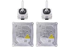 SEADEAR 2PCS Xenon HID Headlight Ballast 1307329153 Compatible for 2006-2011 Cadillac DTS 328i 328xi 335i 335xi M3 E92 E93 645Ci 650i M6 X3 X5 130732915301 63117182520 8J0907391 25806714 Ballast Module w/Bulb