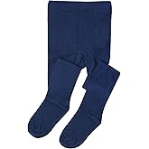 LINLIN FAN Girls Tights Kids Cotton School Dress Tights Navy Blue Black White