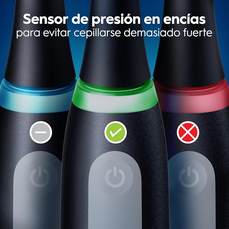 iO 3 Cepillo de Dientes Eléctrico con 3 Cabezales, Negro