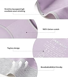 DAVID ARCHY Bamboo Rayon Women's Briefs High