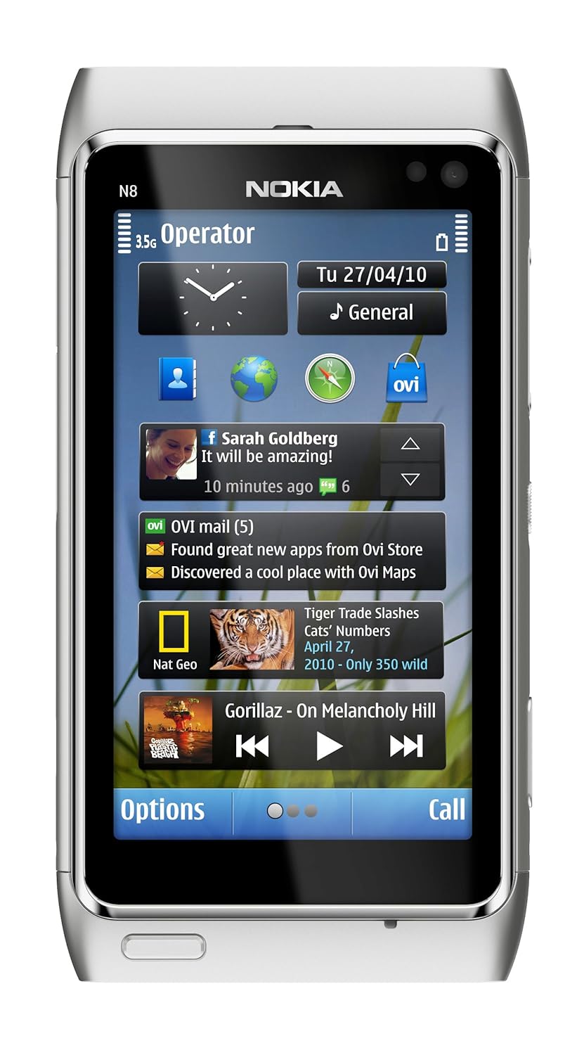 Nokia N8 Unlocked GSM Touchscreen Phone Featuring GPS with