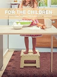 Dyforce Folding Step Stool 9 Inch, Kids Step