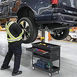 Pelnuies 3 Tier Rolling Tool Cart, 400 LBS Capacity