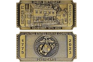 SECRET SQUIRREL CHALLENGE COINS 2023 Marine Corps Birthday Challenge Coin - USMC 248th Birthday Ball