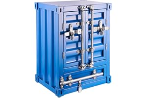 MANCAVE HERO Large Industrial Metal Nightstand End Table with Locker, Concealment Furniture for Guns, Container Cabinet for Tool Room Garage Storage