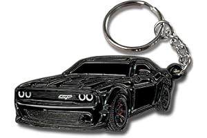 FOUR WHEEL BEAST DODGE Challenger Keychain – Officially Licensed Dodge Accessories Key Chain for RT SRT Cool Toy Car Men Gift