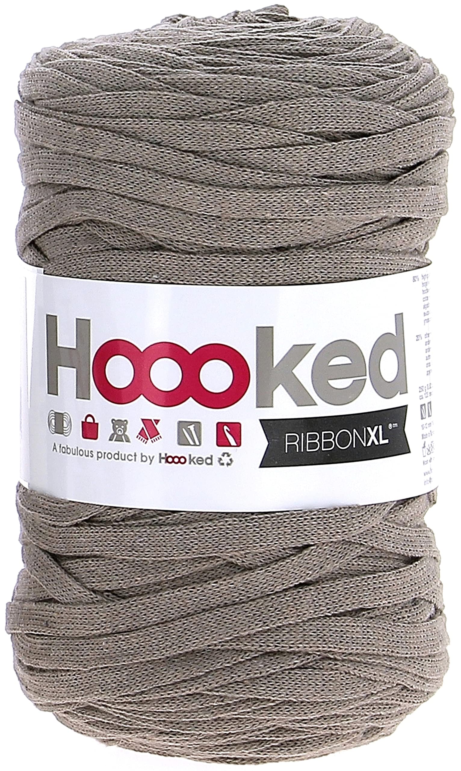 Hoooked Ribbon Earth Taupe, 120 m