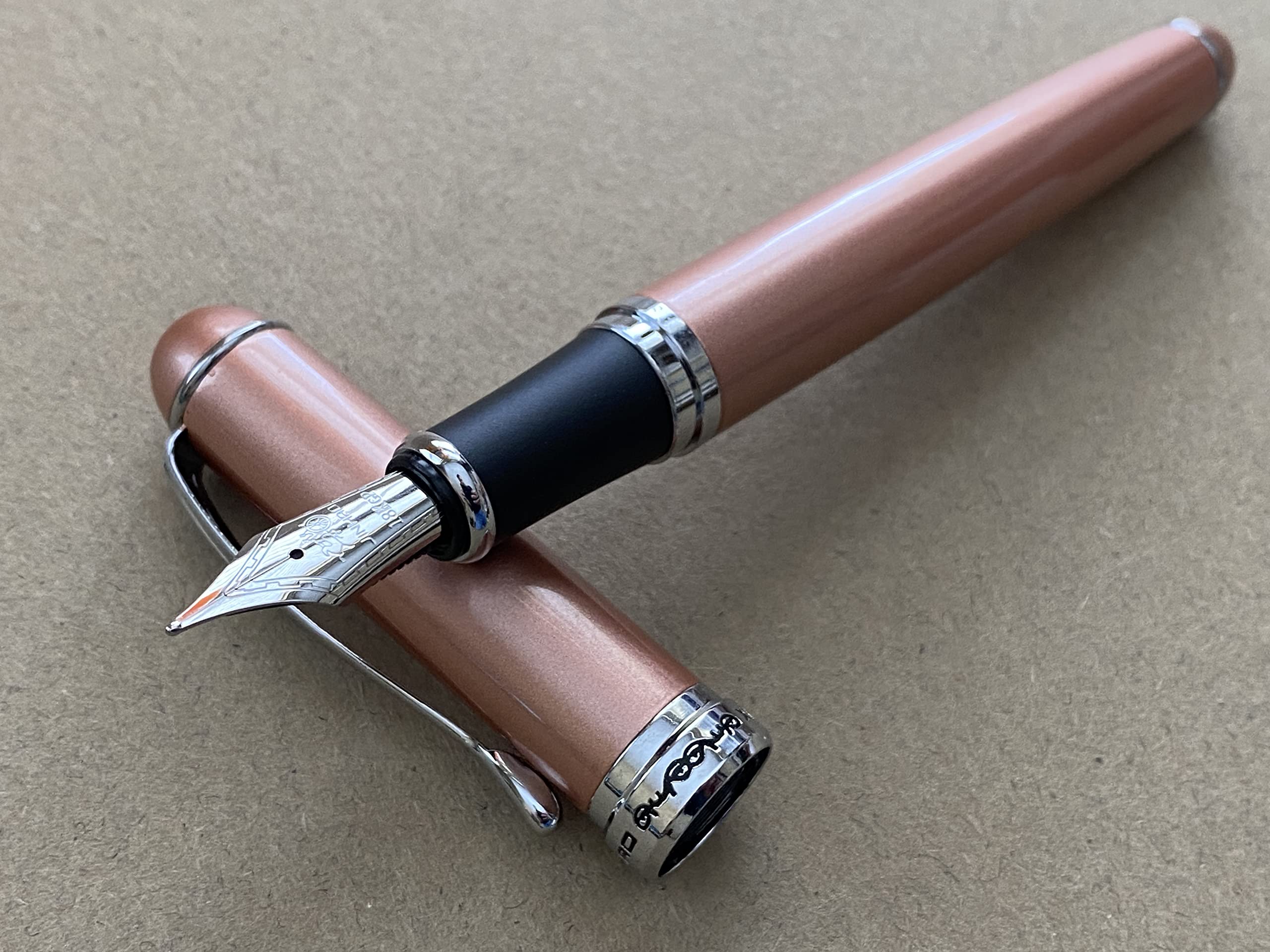 Rhapsody Jinhao x750 Fountain Pen 0.5mm Nib Ink Pens (Copper Bronze)