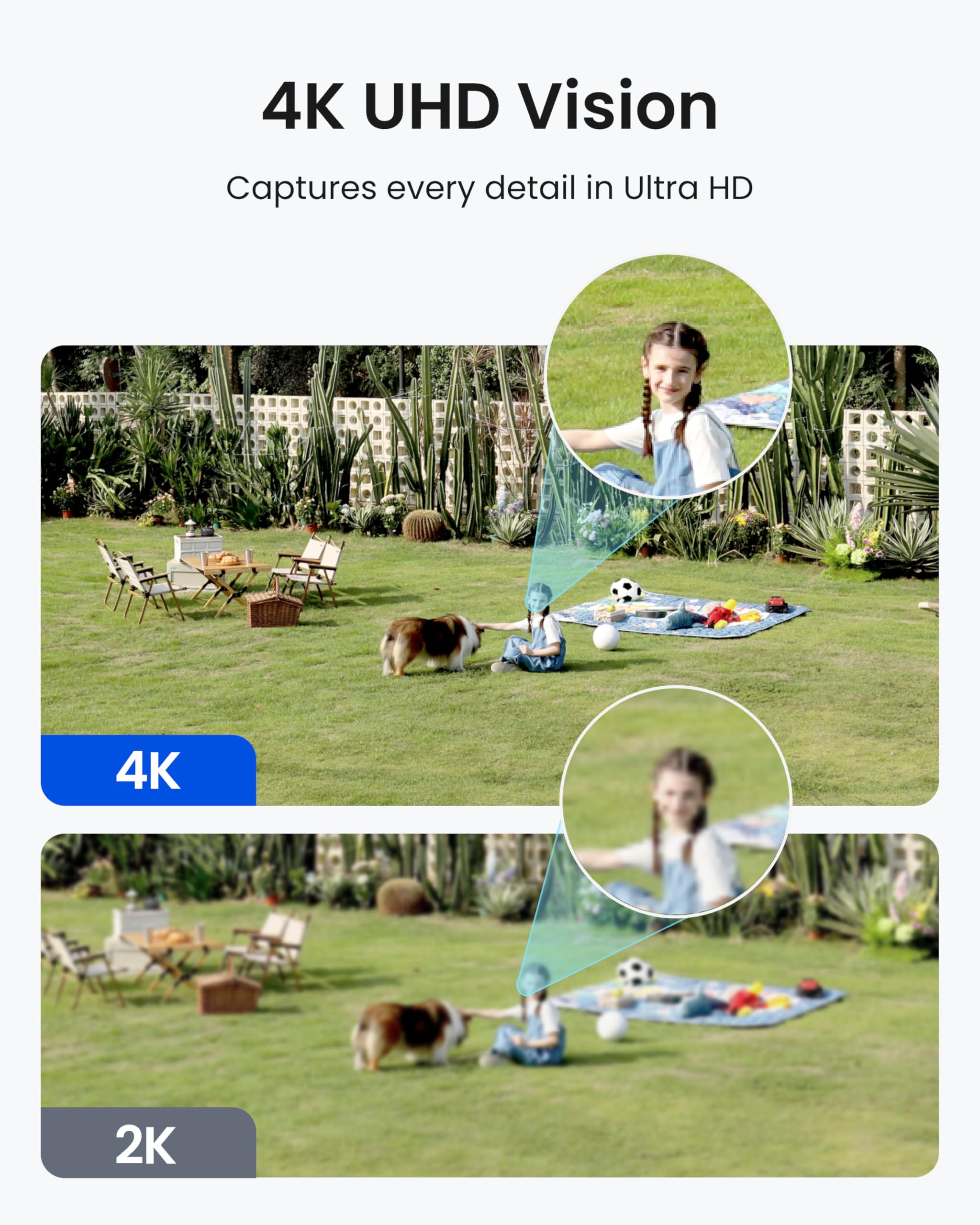 REOLINK 4K Dual-Lens 180° Outdoor Wireless Security Camera, ColorX Night Vision, Solar Cameras with Local Encrypted Storage, 5G/2.4GHz WiFi 6, No Subscription, Home Hub with 2X Argus 4 Pro