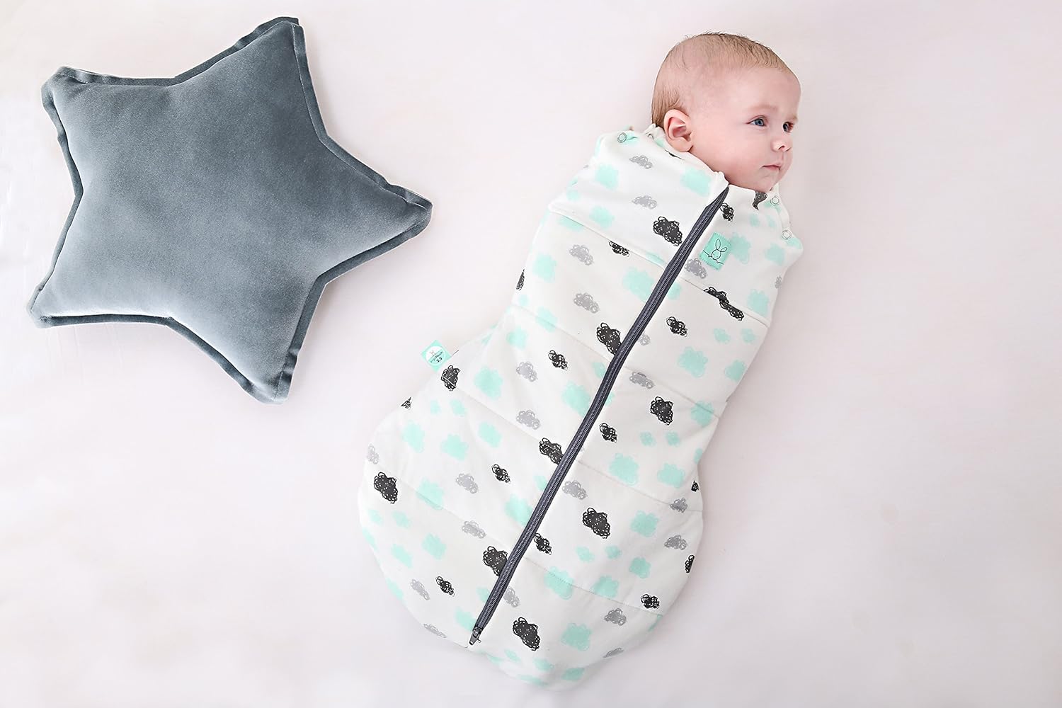 ergoPouch 2.5 tog Cocoon Swaddle Bag 2 in 1 Swaddle Transitions into arms Free