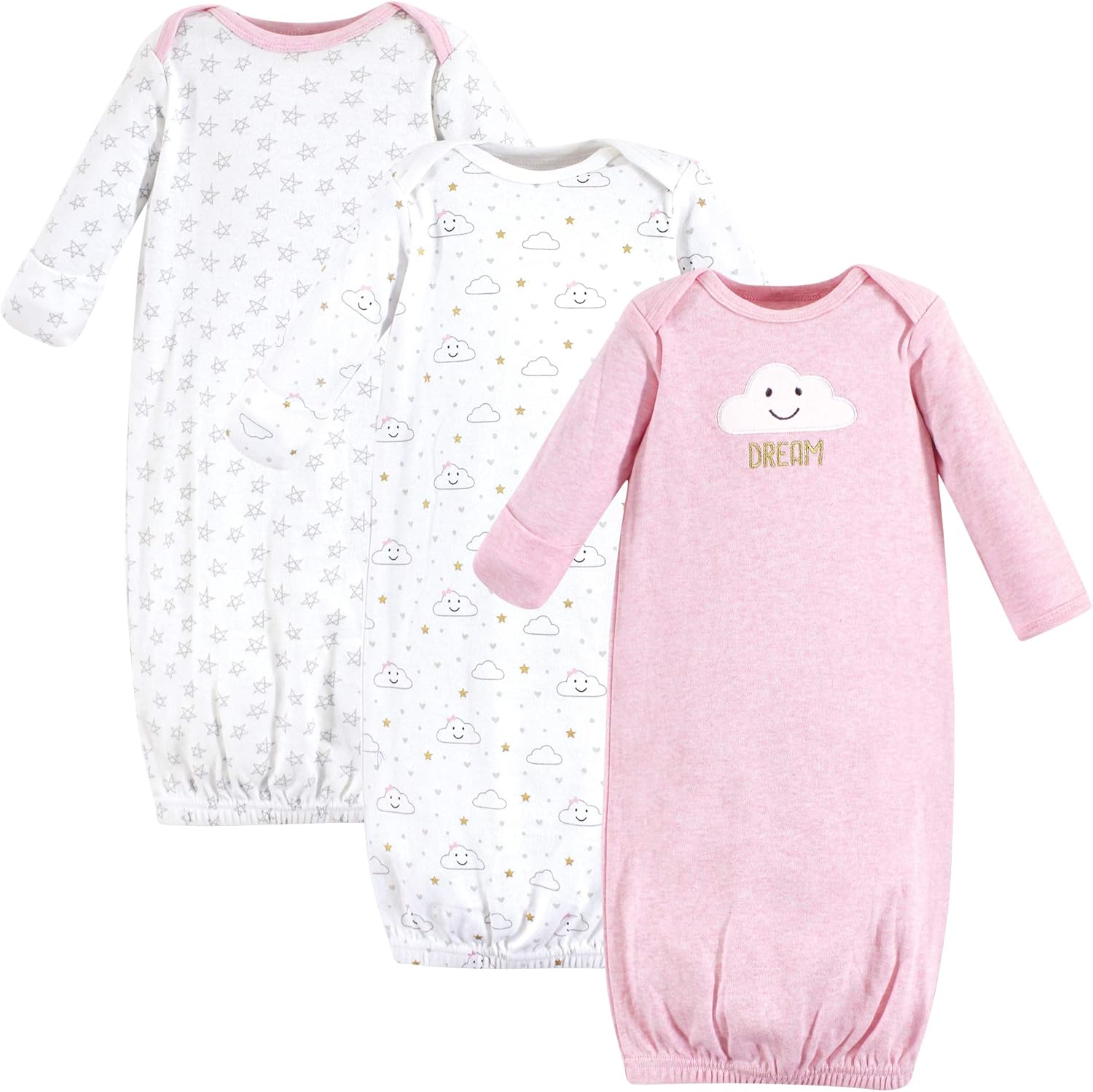 Hudson Baby Unisex Cotton Gowns: Clothing