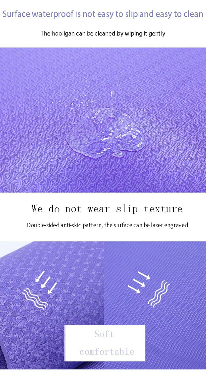 Amazon.com : Non-Slip Yoga Mat Environmental Protection 6mm ...