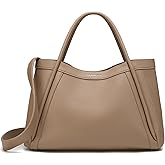 NEWBELLA Kelly Vegan Leather Tote Bag for Women - Stylish Versatile Commute Top Handle Bag, Hobo Shoulder Handbag with Purse
