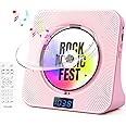Desktop CD Player with Speakers, ROADOM Bluetooth CD Player with Hi-Fi Stereo Sound, Remote Control, Supports CD/Bluetooth/FM Radio/USB/AUX/Timer/Repeat