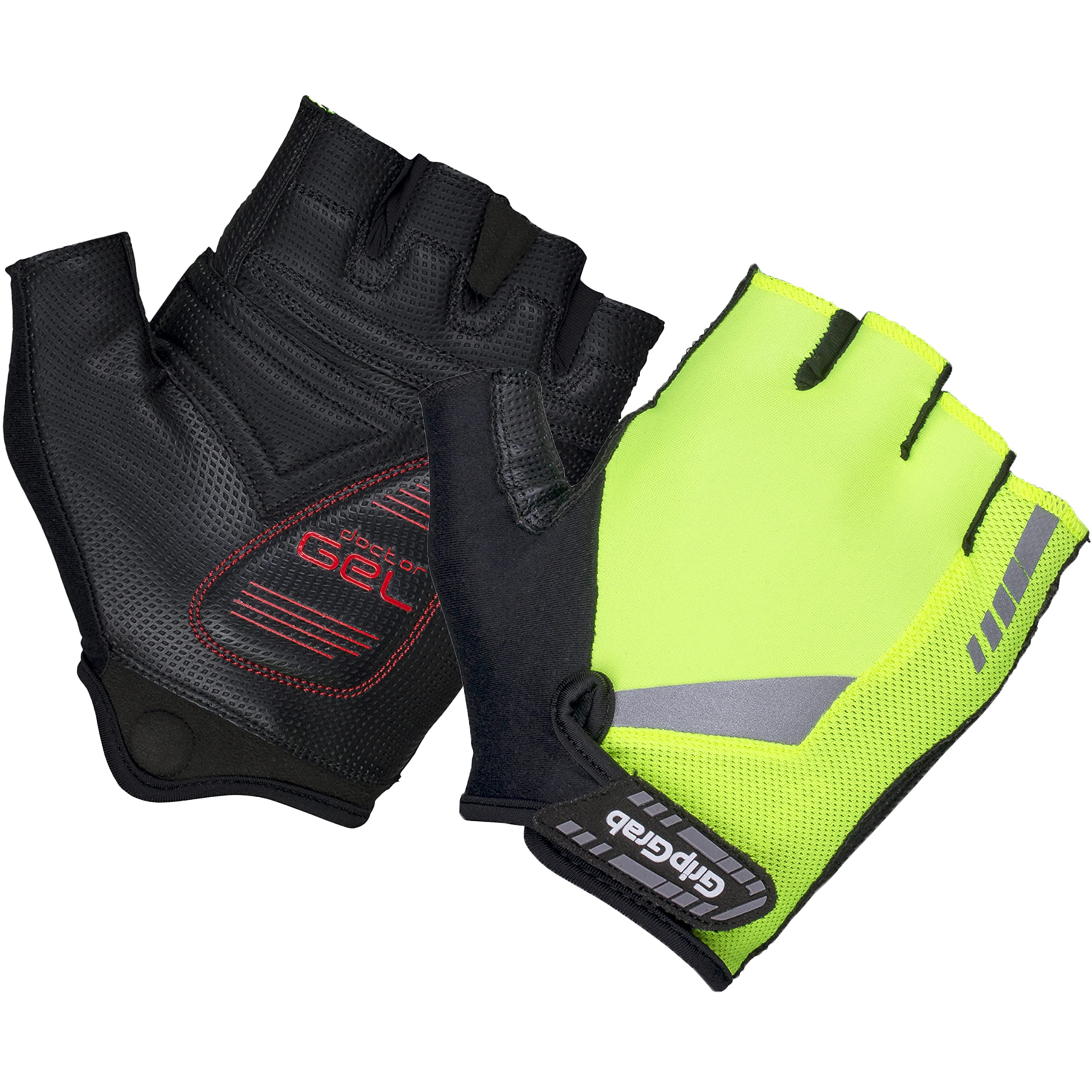 GripGrab ProGel 4mm DoctorGel Padded Short Finger Summer Cycling Gloves Comfortable Cushioned Fingerless Bike Glove
