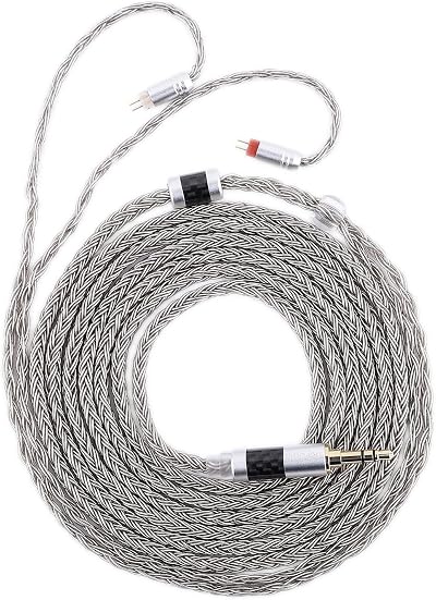 Linsoul Tripowin Zonie 2M IEM Cable 16 Core Silver Plated Earphone Wire 2Pin