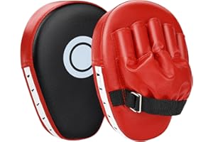 YORWHIN Punching Mitts Kick Pack Set, Boxing Pads Curved Focus Punching Mitts Kickboxing Striking Target Pads for Kids Men Women, Martial Arts Training Equipment for Boxing Taekwondo Karate Muay Thai