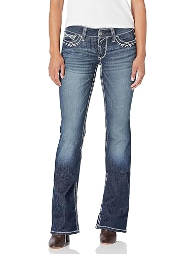 Ariat Female Mid Rise Stretch Entwined Boot Cut Jean