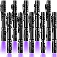 10-Pack 395nm UV Black Light Flashlights – Detect Stains, Leaks, Bed Bugs & More (Mini Pen Size) - View #2