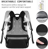 Marcello Laptop Backpack 15.6 Inch USB Charging Anti Theft Grey view 5