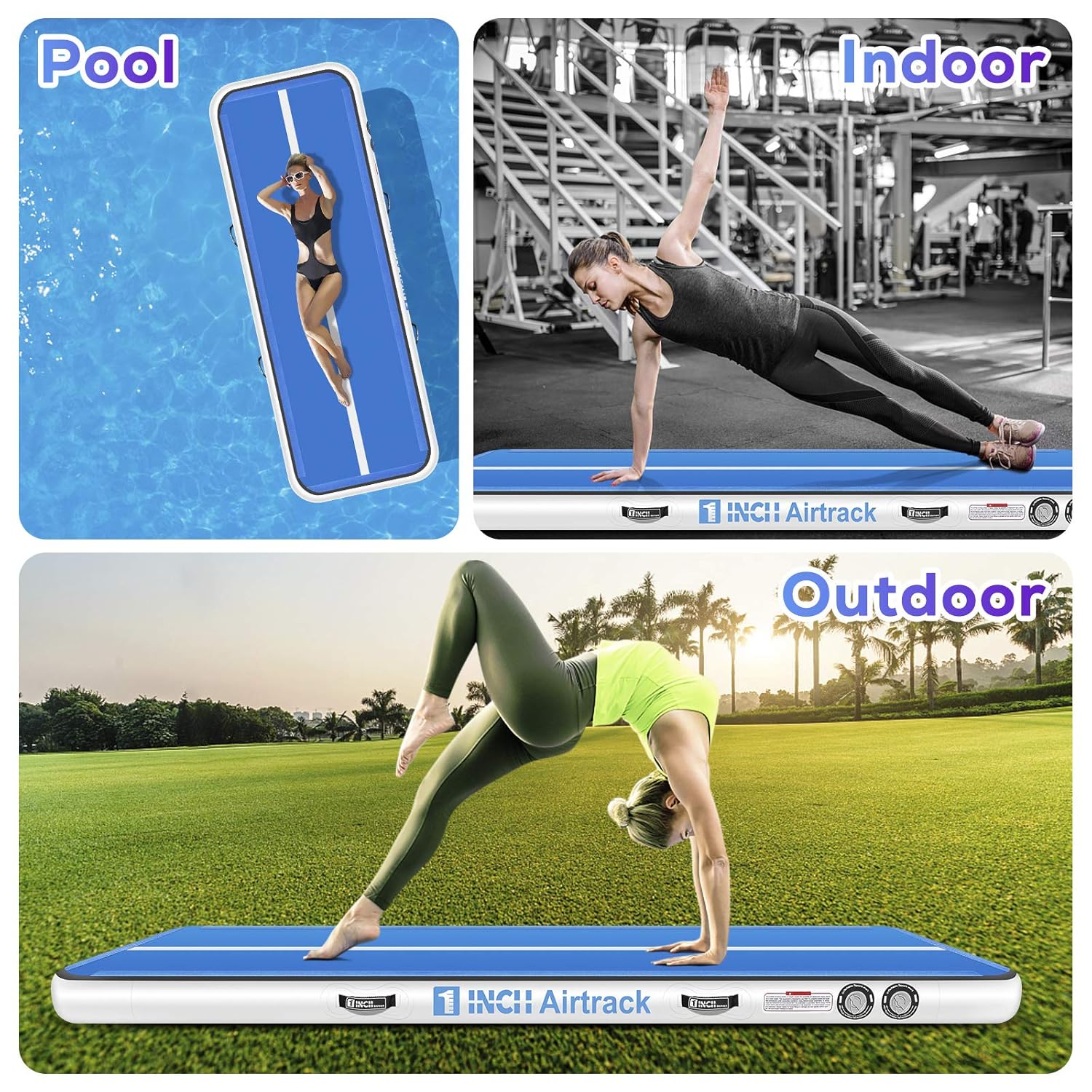 Exercise Kids Training 1INCH Airtrack Tumbling Mat 5M Gymnastics Mat 20