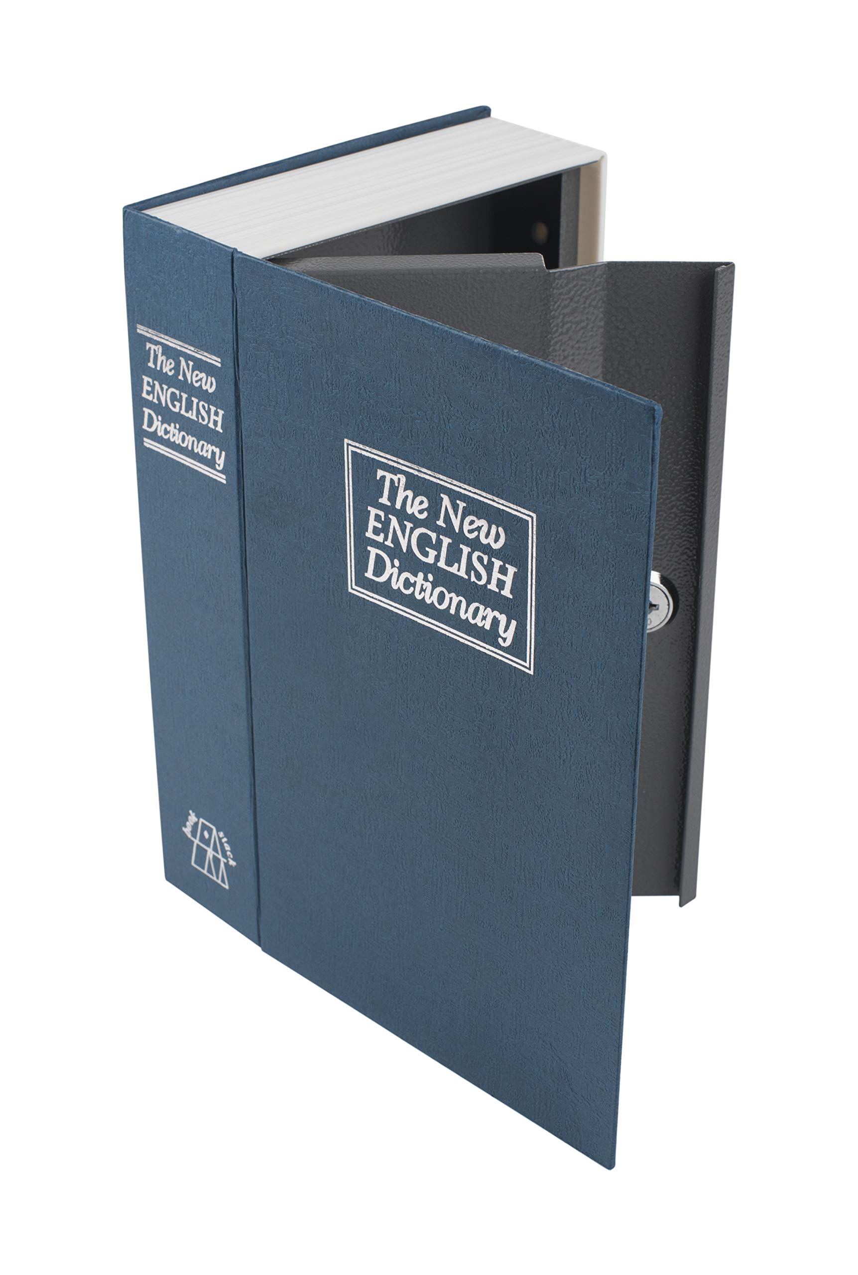 Pavo - Book Safe Key Lock Blue, Money Box, Size : 235x155x55mm