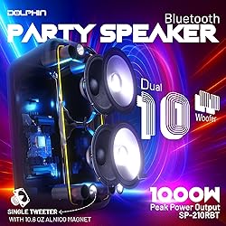 Dolphin 1000W Karaoke Party Speaker with 2 Wireless