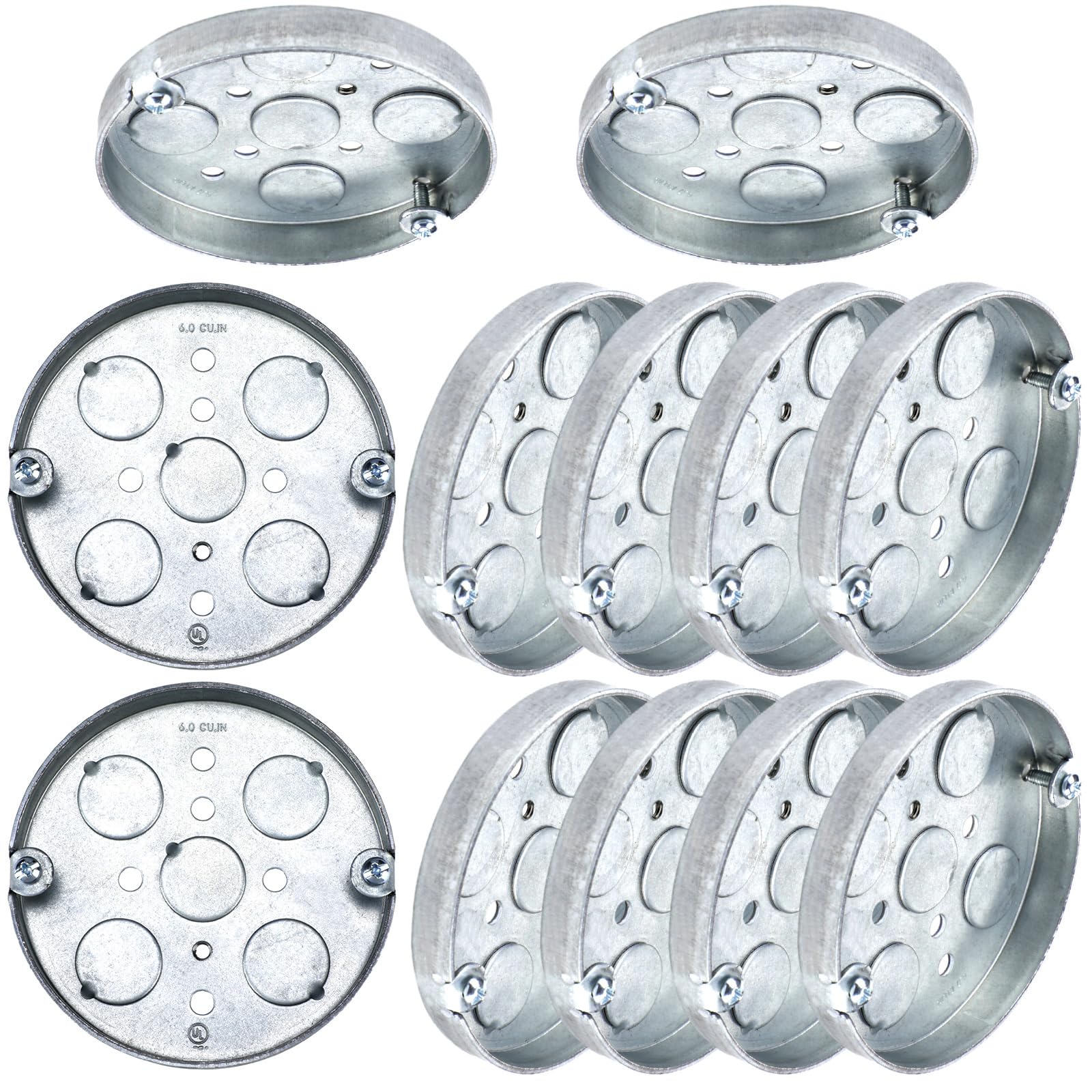 Mua 10 Pcs 293 4" Round Shallow Electrical Box with 1/2" Deep 1/2