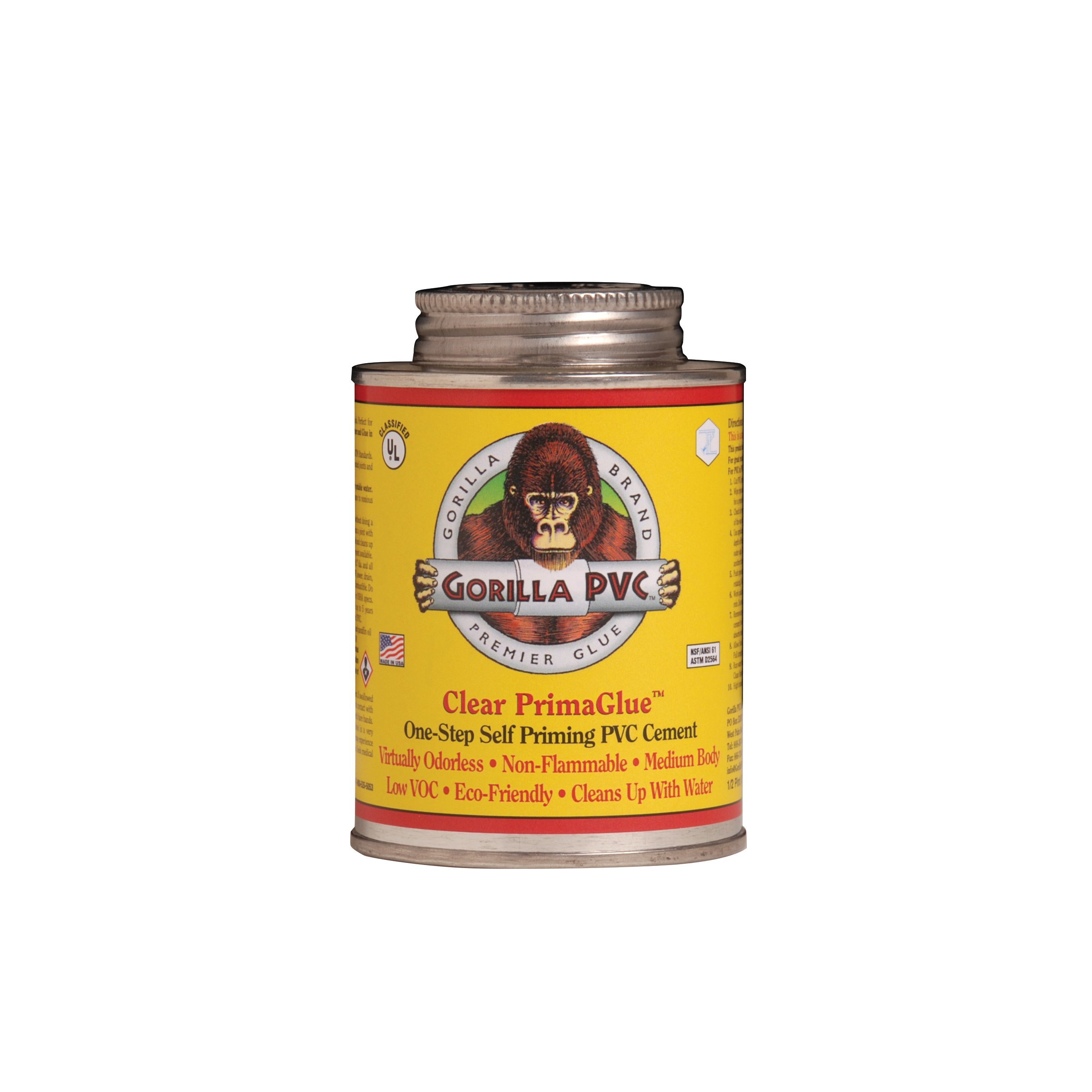 GORILLA PVC R08000 Pvc Glue 8 OZ, Clear Mountain Buzz