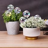 [Tomorotec] 6 Pack Light Iridescent Glass Self-Watering Spikes Iridescent Color view 5