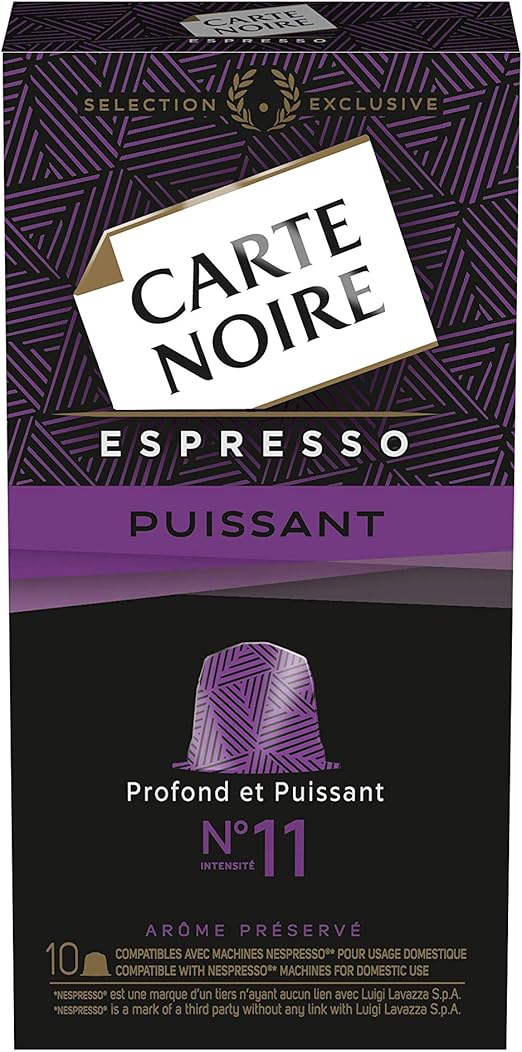 Carte Noire Espresso Puissant N 11 50 Capsules Compatibles Nespresso Lot De 5 X 10 Amazon Fr Epicerie