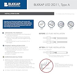 9 in. 2G11 Base 4 Pin Type A Plug & Play LED