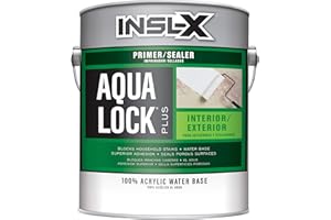 INSL-X Aqua Lock Plus 100% Acrylic Water-Based Stain Blocking Primer Sealer, White, 1 Gallon