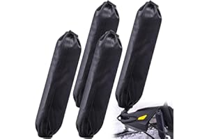 Vincreem 2 Pair (4 Pcs) Universal Shock Covers 350mm Snowmobile Accessories ATV Shock Covers Suspension Protector Absorber Protection Protective Cloth Universal For Motorcycle ATV Quad Scooter